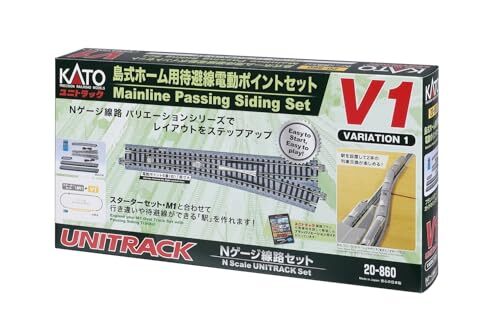 KATO N gauge Track Set V1 20-860 Variation 1 Mainline Passing Sliding Set - Picture 1 of 6