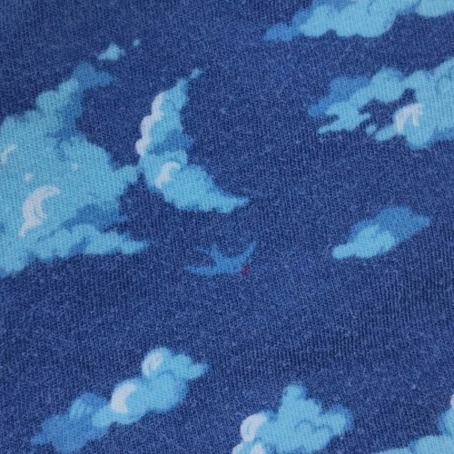 Munki Munki Damen Medium Pyjama Set Shorts Tank Top Day Dreamer Blue Clouds - Bild 5 von 10