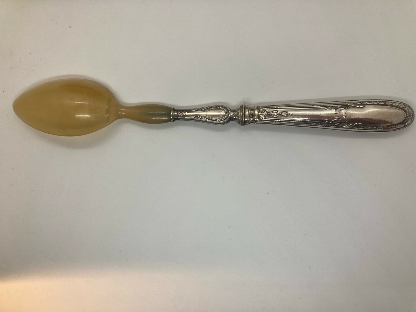 Details zu SILBER Vorlegebesteck Salat Gabel Löffel Jugendstil Horn Minerva Frankreich 1900 NEU Sofortige Lieferung