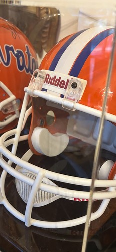 Signed Florida Gators Heisman Tim Tebow & Urban Meyer Full Sz Rep Helmet in Case - Picture 12 of 12