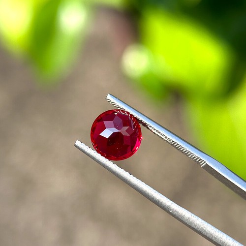 Exquisite Lab Grown Ruby Handmade Round Shape Loose Gems with AGL Certificate - Picture 24 of 26