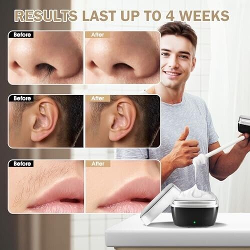 Nose Wax Kit Men, Nose Waxing Hair Wax Removal for Men Women, Nose Hair Waxing K - Picture 3 of 8