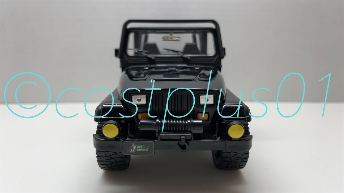 JADA JUST TRUCKS 1992 JEEP WRANGLER 1:24 BLACK | eBay