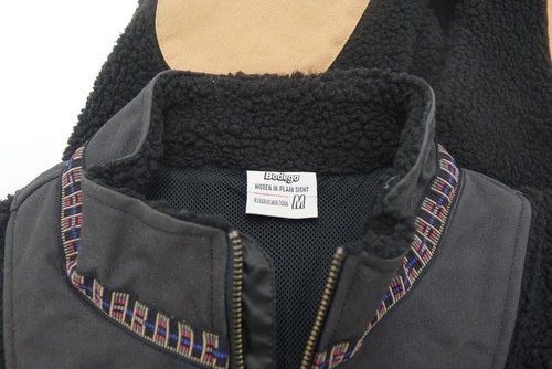 Bodega Hidden In Plain Site 1/4 Zipper Sherpa Fleece Pullover Men’s Medium - Picture 7 of 7