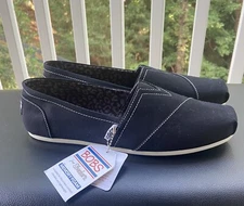 BOBS by Skechers Women's Plush - Peace and Love Slip On Black Shoes 33645 US 10