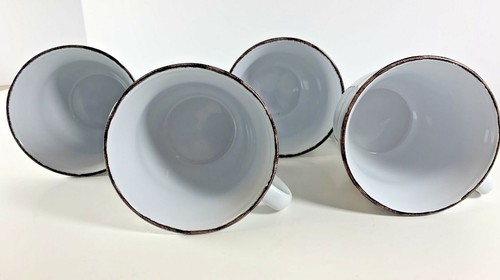 Juego de 4 tazas de café Pfaltzgraff enrejado blancas 14 oz estilo granja - Imagen 5 de 7