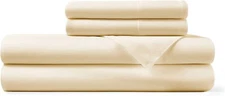 Hotel Sheets Direct 100% Bamboo California King Size Sheet Set Mellow Yellow