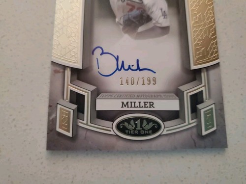 BOBBY MILLER 2024 Topps Tier One SP On-Card Autograph BOA-BMI SP 140/199 - Picture 2 of 4
