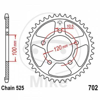 Zahnrad Z46 525 Silber D. Int. 100 727.04.81 Aprilia 1000 Tuono V4R APRC