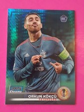 2022-23 Topps Stadium Club Chrome #93 Orkun Kökcü RC Feyenoord Blue Refractor