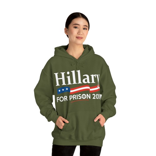 Hillary For Prison 2018 Graphic Hoodie, Sizes S-5XL - Picture 18 of 64
