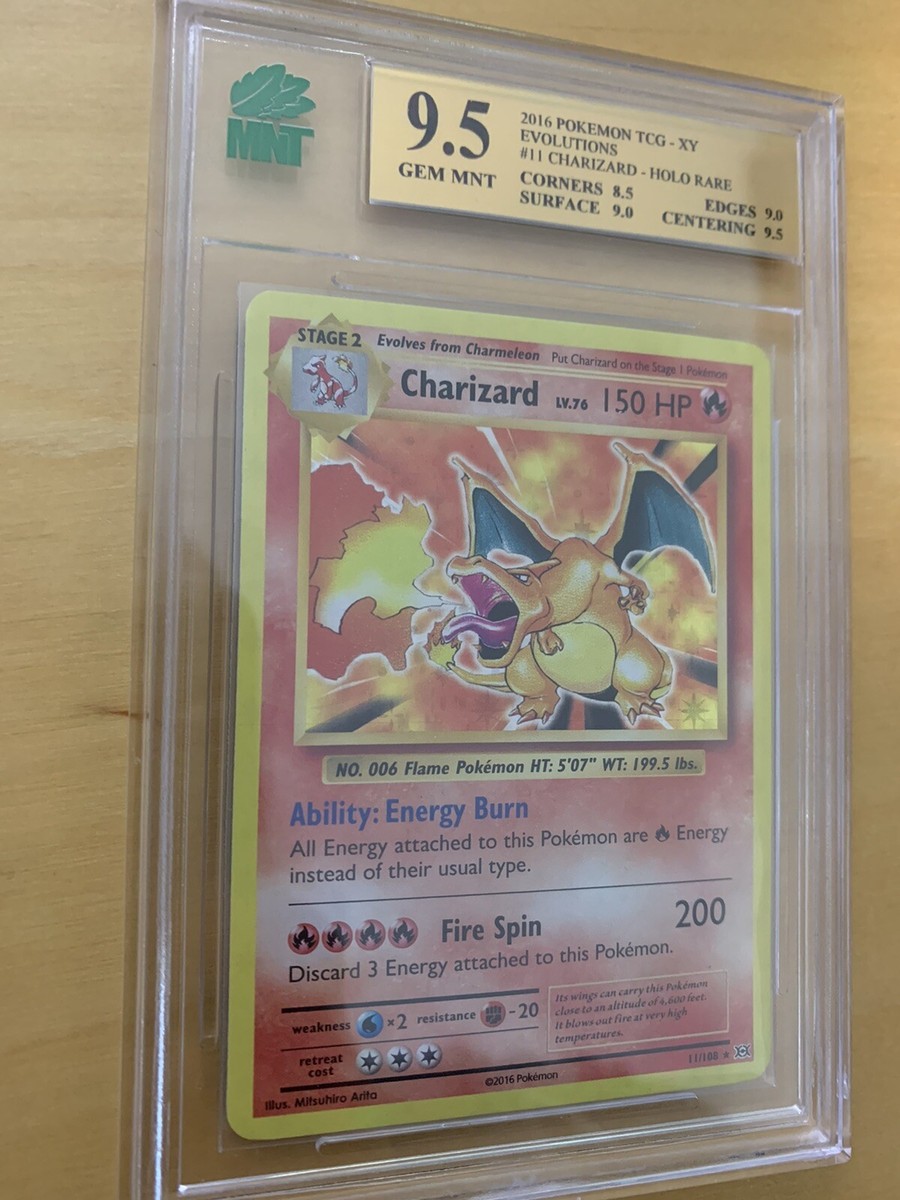 MNT 9.5 XY Evolutions Charizard Holo 11/108 NM Mint PSA BGS Becket