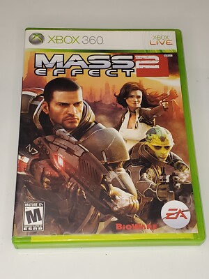Vintage Original 2010 MASS EFFECT 2 EA BioWare XBOX 360 RPG Video Game Complete