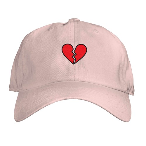 Sombrero de papá bordado corazón roto talla única ajustable hombres mujeres unisex Love Break - Imagen 4 de 12