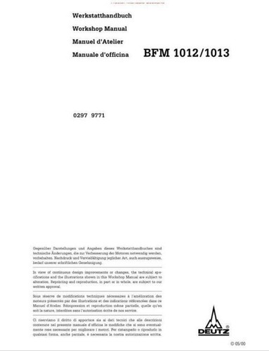 Deutz-Engine Service Manuals 7 Workshop Manuals Delivered Today - Picture 9 of 10