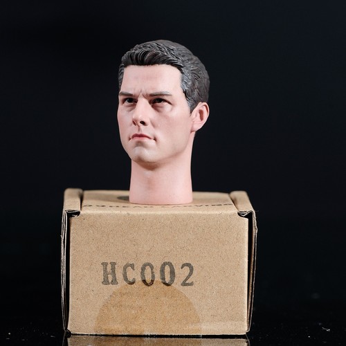 Figuras 1/6 Tom Cruise Hombre Cabeza Esculpida Ajuste 12" Hot Toys Phicen Worldbox - Imagen 3 de 9