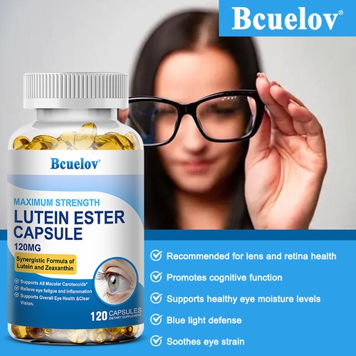 Hochdosierte Augenvitamine Mit Lutein,Zeaxanthin, Traubenkern Und Makula-Carotin - Bild 3 von 10