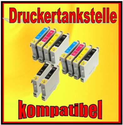 10 x Patrone für EPSON STYLUS C86 Photo CX3500 CX3600 ersetzt T0441-T0444  T0445
