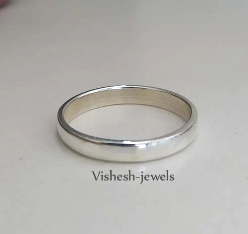 Plain silver ring sale