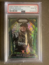 2020 Panini Prizm Racing HAILIE DEEGAN RC Green Scope 64/99 PSA 10 Variation #56