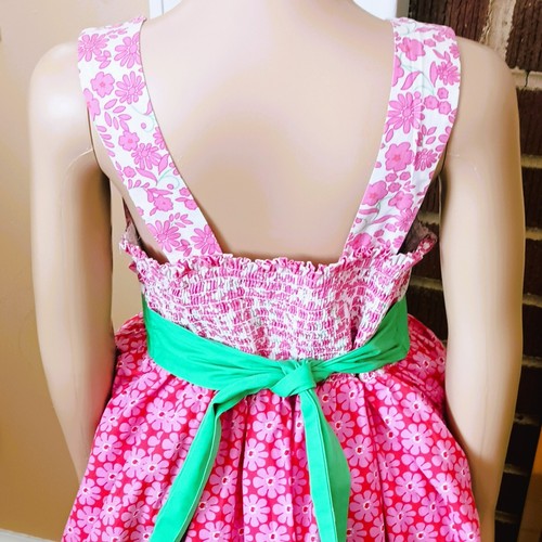 Bonnie Jean Girls Floral Sundress 6X Fit & Flare Sleeveless Color Block - Picture 6 of 9
