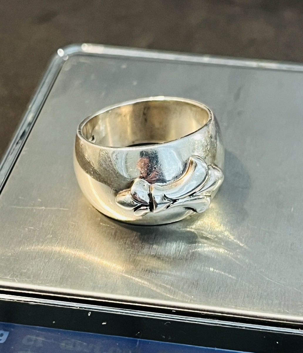 A&G シルバー 925 クロムハーツ Chrome Hearts A&G Inspired Heavy Solid 18 g Men's Ring 925