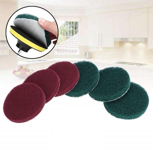 Useful Scouring Pad Flocking Cleaning Cloth 100mm Tile Bathtubs