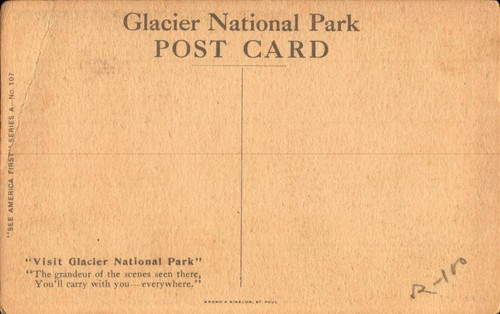 Blackfeet Indian Family Glacier National Park Montana Vintage postcard bk74 - Picture 2 of 2