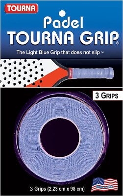 Tourna Padel Grip Overgrips - 3er Pack - hellblau