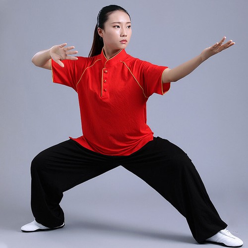 Bruce Lee Kung Fu Tai Chi T-Shirt Shirt Pants Set Martial Arts Wingchun Uniform - Picture 17 of 18