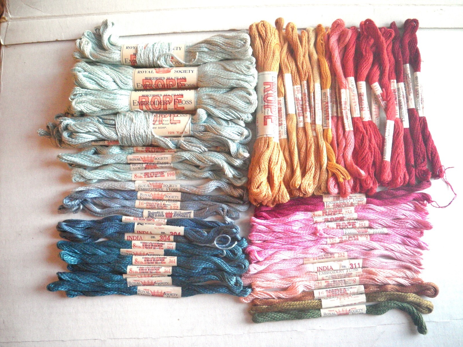 Lot Arts & Crafts Early 1900s Royal Society Embroidery Floss Sea Island Cotton eBay