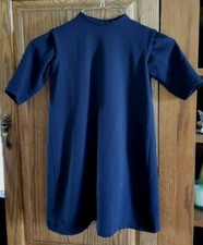 AMISH/MENNONITE LITTLE GIRL'S DARK BLUE 2 PIECE HANDMADE DRESS 24 '' BUST