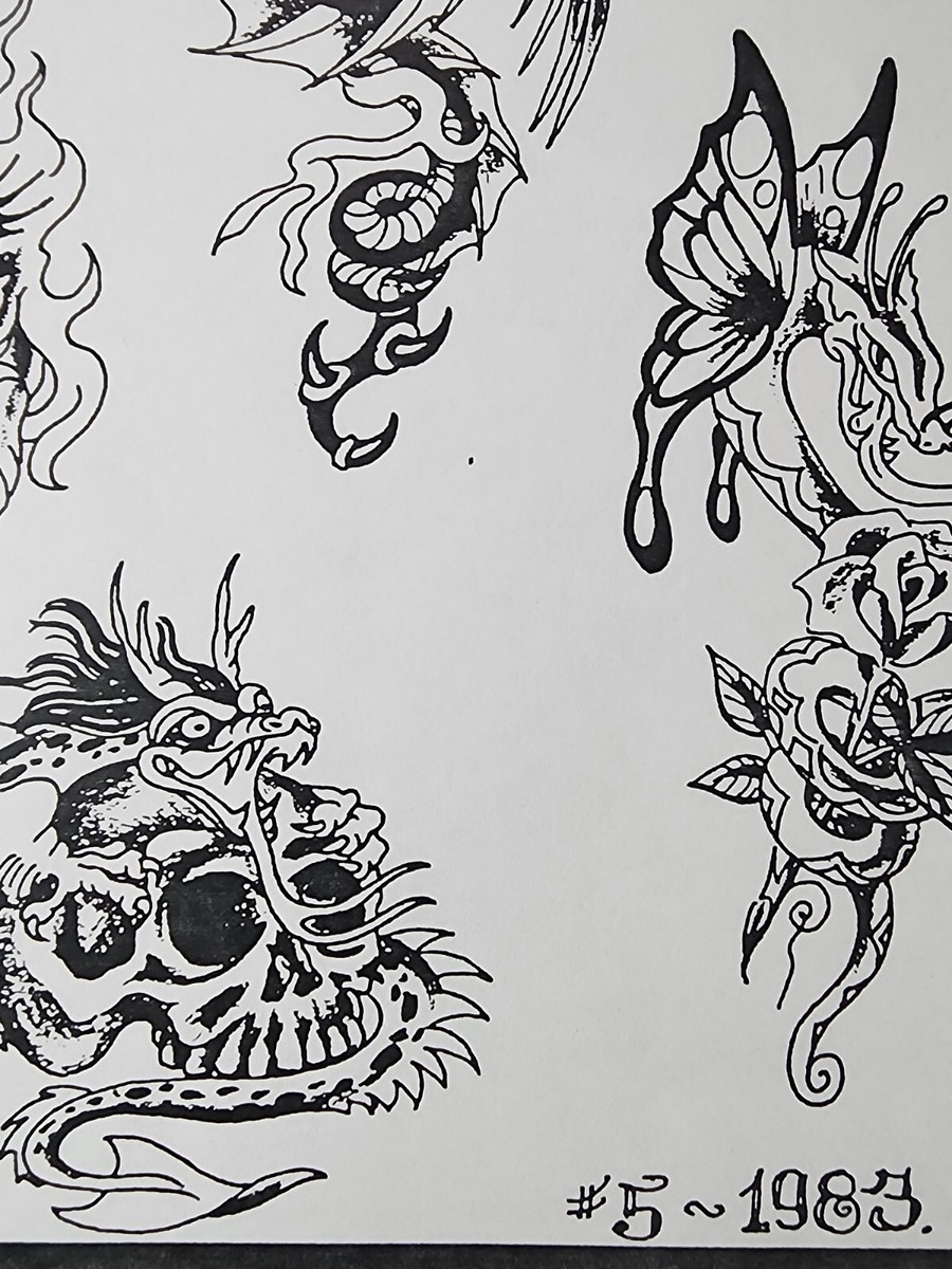 1983 Miss Roxy Honolulu HI Traditional Vintage Tattoo Flash