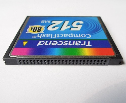 512MB Transcend Compact Flash CF Industrial 512M Memory Card 100% Genuine 80X - Picture 6 of 7