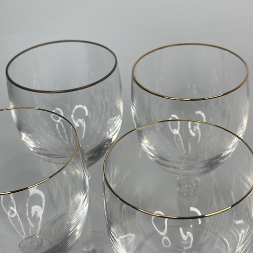 Waterford CARLETON (GOLD) Goblets SET OF SIX 7.75” Cups - Picture 5 of 5