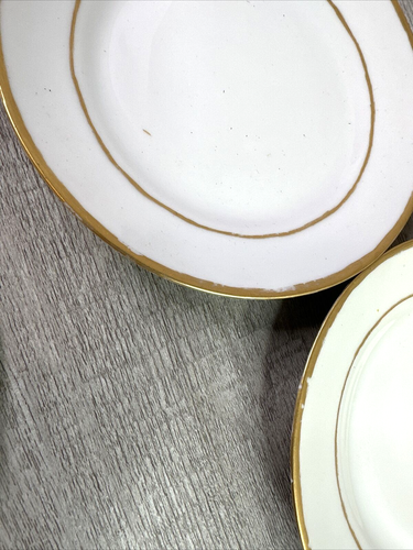 Set 7 piatti vintage Noritake Nippon The Yukon bordo oro 6,5" personalizzati "S" - Foto 3 di 7
