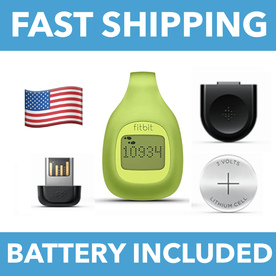 Fitbit Zip Wireless Activity Steps Calories Distance Fitness Tracker ...