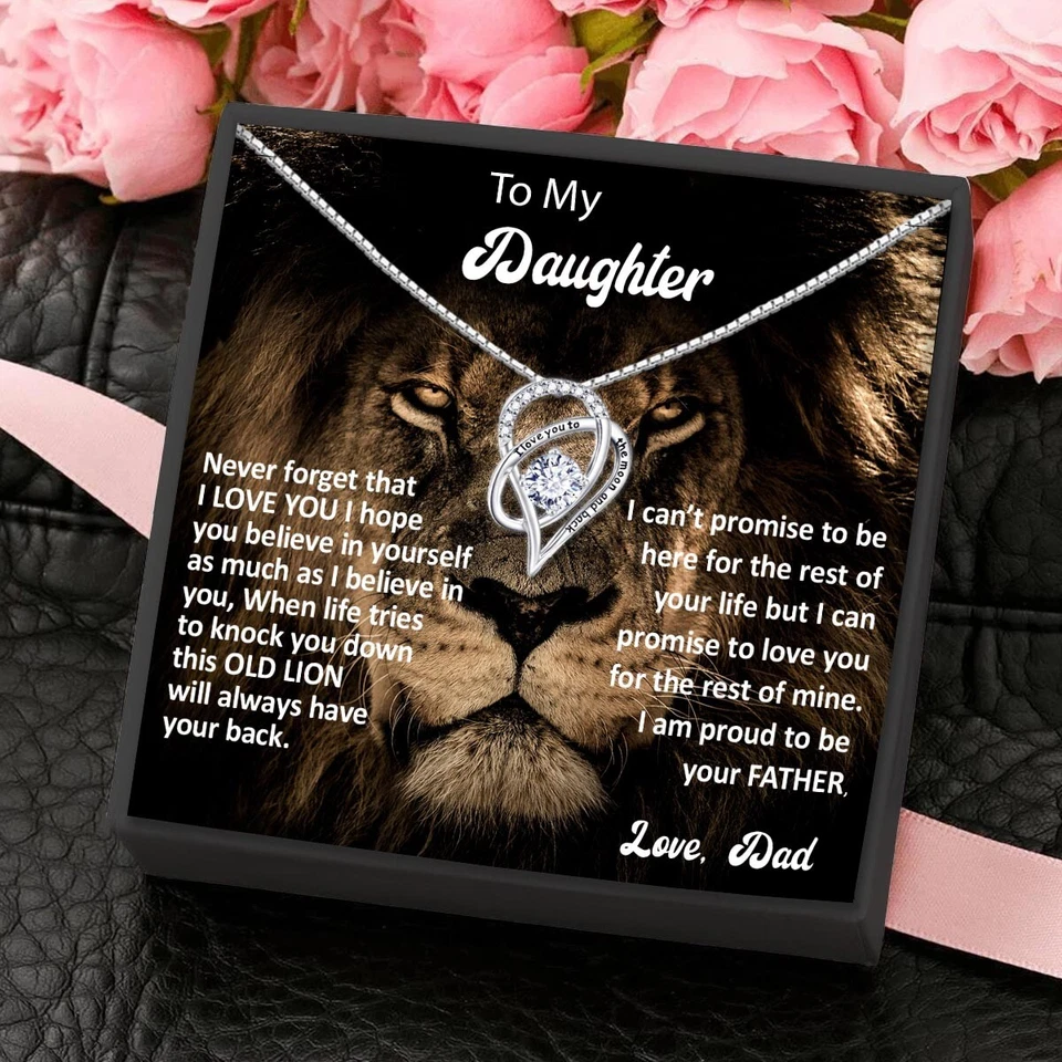 To My Daughter Gifts from Dad Necklace for Daughter Christmas Present Birthday - Image 4 of 4