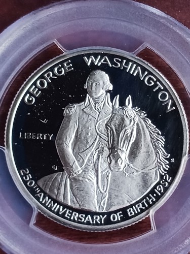 1982 San Francisco Washington 250th Anniversary Half Dollar Coin PCGS PR70 DCAM - Picture 2 of 4