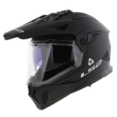 LS2 MX702 Pioneer II adventure helmet solid matte black