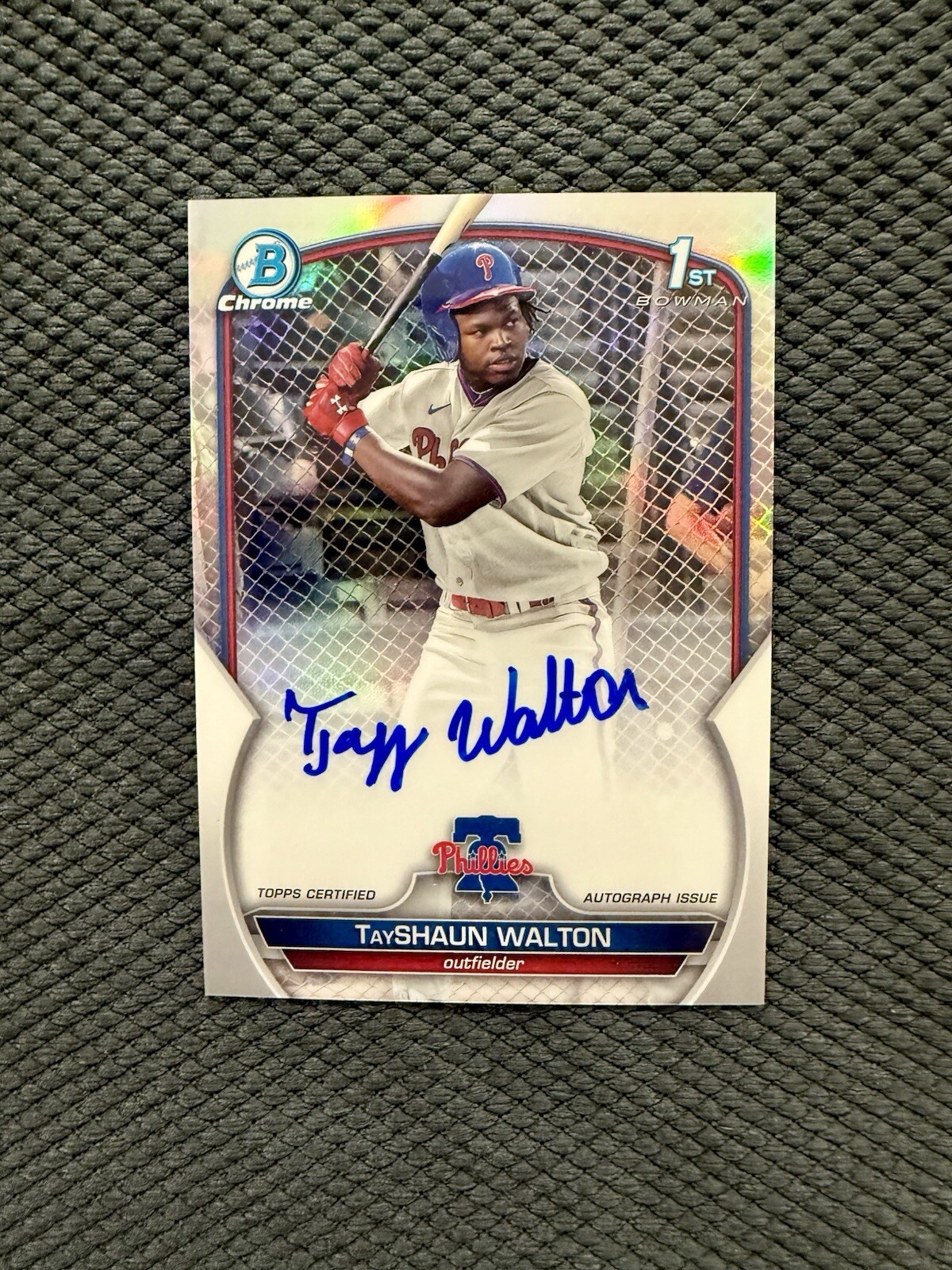 2023 Bowman Draft TayShaun Walton 1st Chrome Refractor Auto Autograph #/499