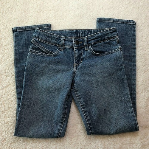 Last Chance!! Old Navy Kids Blue Jeans 10 Adjustable Waist Medium Wash Denim - Picture 3 of 11