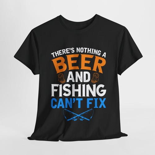 Camiseta Cerveza Beber Cerveza Unisex Algodón Pesado 'Nada Puede Arreglar' - Imagen 19 de 83