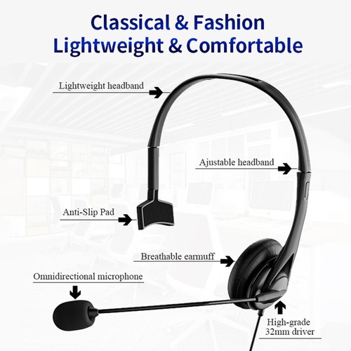 Gaming Headset For Xbox One PS4 PS5 Nintendo Switch PC 3.5mm/USB Mic Headphones