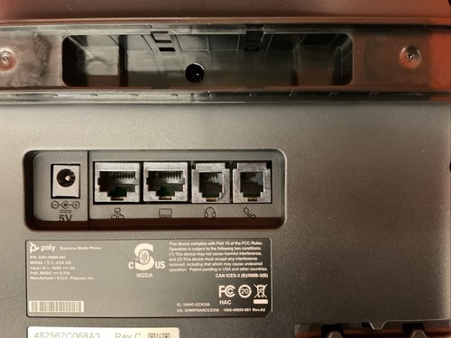 HP Poly Teams CCX 350 IP Phone Black 848Z7AAAC3 / 2200-49690-019 - Picture 4 of 6