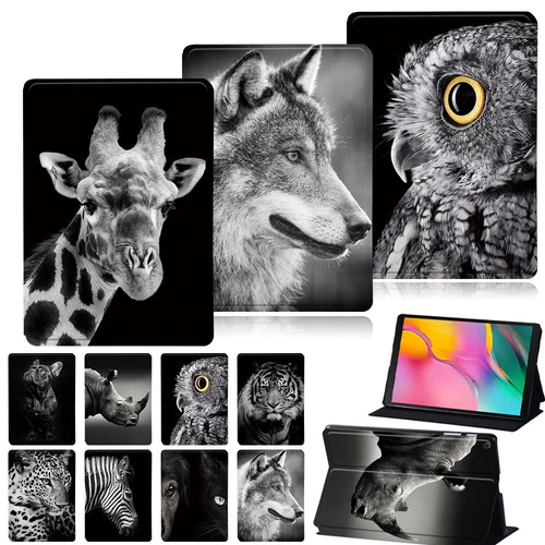 Animal Leather Tablet Stand Cover Case For Samsung Tab A/S4/S5/S6/S7/A7/A8/A9