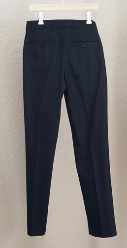NWT Boys Boss Hugo Boss Slim Fit Navy Blue Wool Dress Pants Size 12 RTL $ 300. - Picture 2 of 8