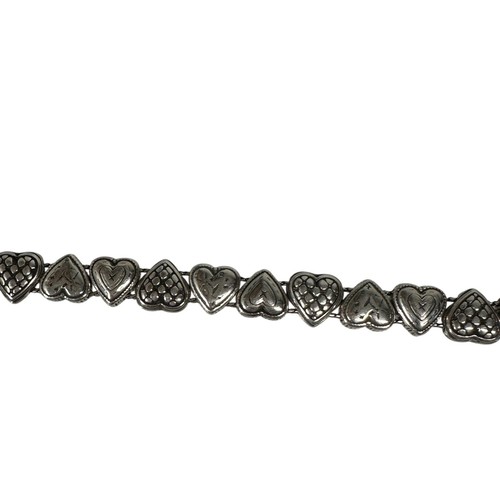 Brighton Charm Bracelet Enchanted Hearts Silver Tone Engraved Sliding Hearts - Picture 11 of 15