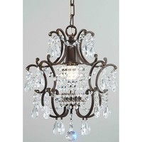 Clear Crystal Brown Base Chandelier on sale Clear Crystal Brown Base Chandelier on sale