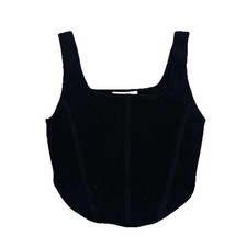 Babaton Aritzia Sculpt Knit Bustier Tank Black Size XS